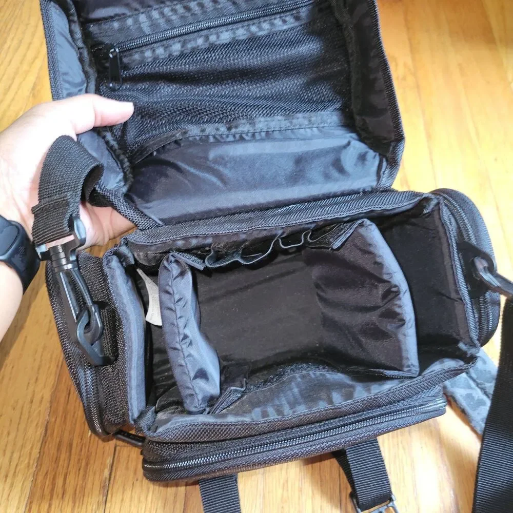 Black Kodak Camera Bag With Strap Inserts
